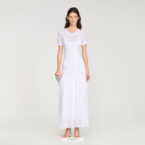 Robe Lumière — Dentelle Blanche