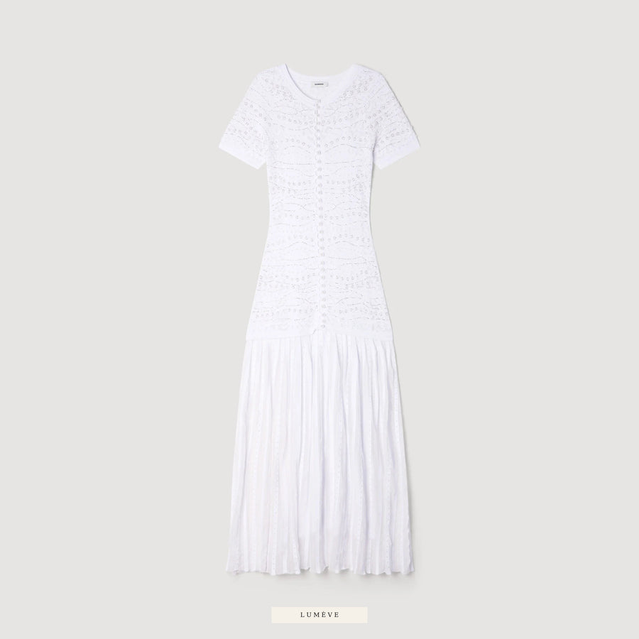 Robe Lumière — Dentelle Blanche