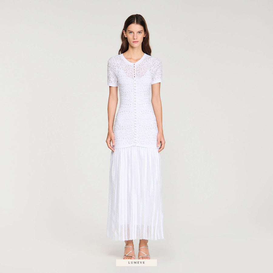 Robe Lumière — Dentelle Blanche