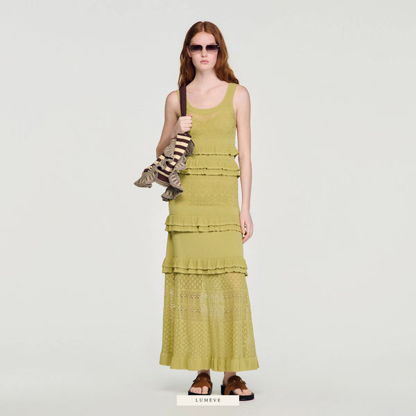 Robe Sauge — Volants Romantiques