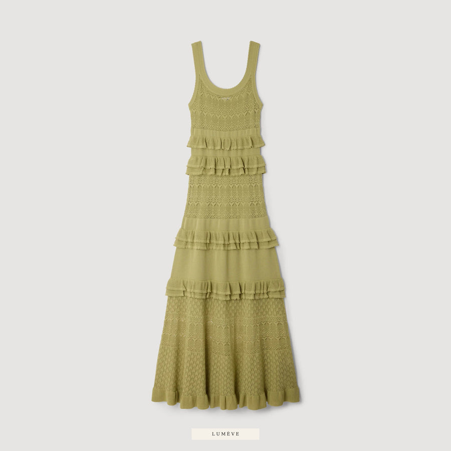 Robe Sauge — Volants Romantiques